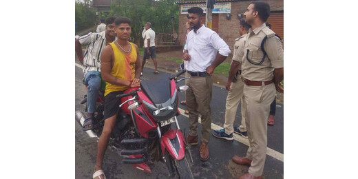 बिना हेलमेट वाहन चलाना पड़ा महंगा, जांच अभियान में कटे चालान